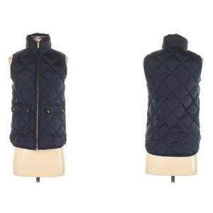 J. Crew Quilted Navy Vest
